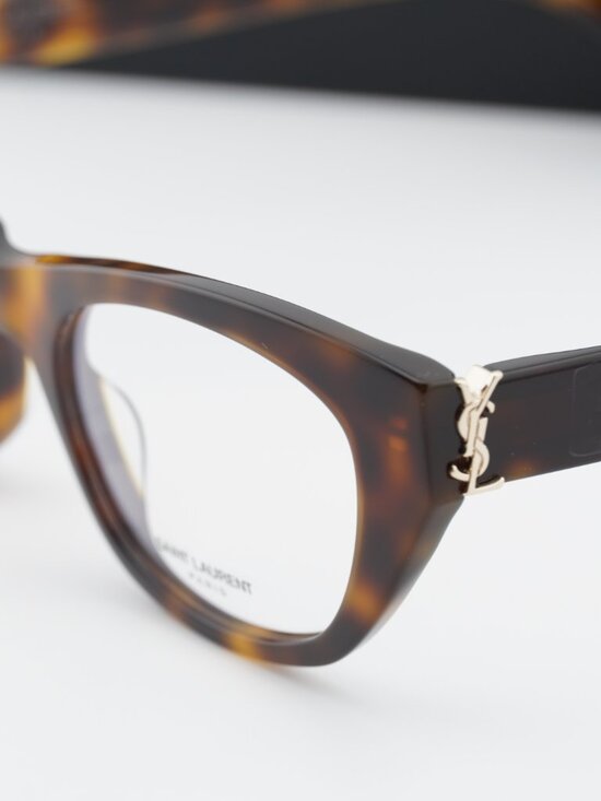Saint Laurent SLM80 002 Cat Eye Eyeglasses – Dark Havana 52mm main image 5